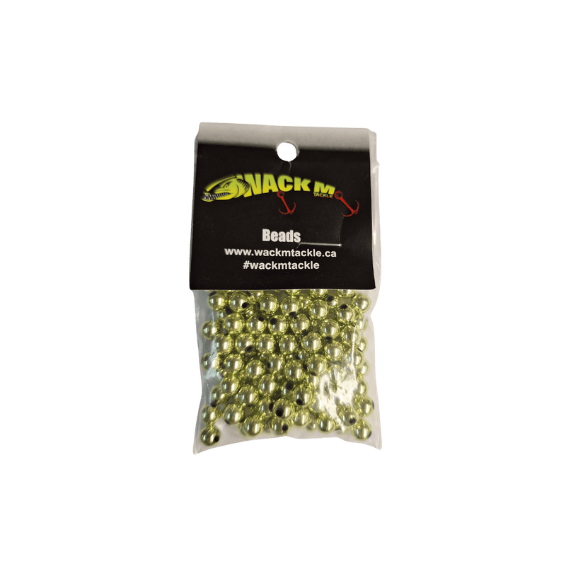 Load image into Gallery viewer, WACKM TKL WORM HARNESS Metalic Chartreuse Wack M Tackle 6mm Beads
