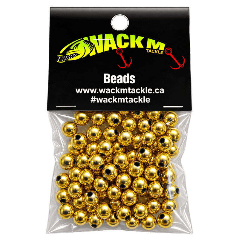 Load image into Gallery viewer, WACKM TKL WORM HARNESS Metalic Gold WackM Tackle 6mm Beads
