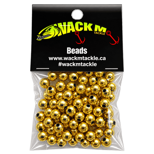 WACKM TKL WORM HARNESS Metalic Gold WackM Tackle 6mm Beads