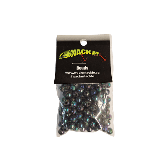 WACKM TKL WORM HARNESS Metalic Oil Slick Wack M Tackle 6mm Beads