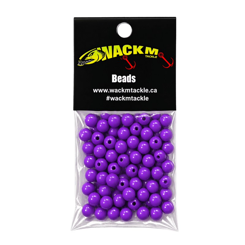 Load image into Gallery viewer, WACKM TKL WORM HARNESS Purple WackM Tackle 6mm Beads

