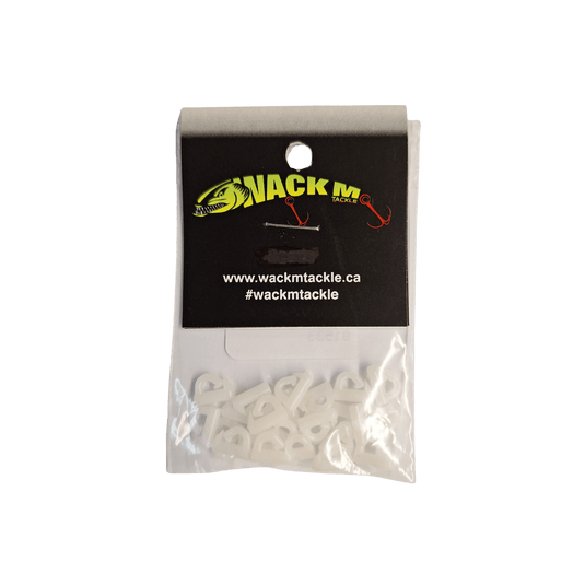 WACKM TKL WORM HARNESS White Wack M Tackle Plastic Clevis (25-Pack)