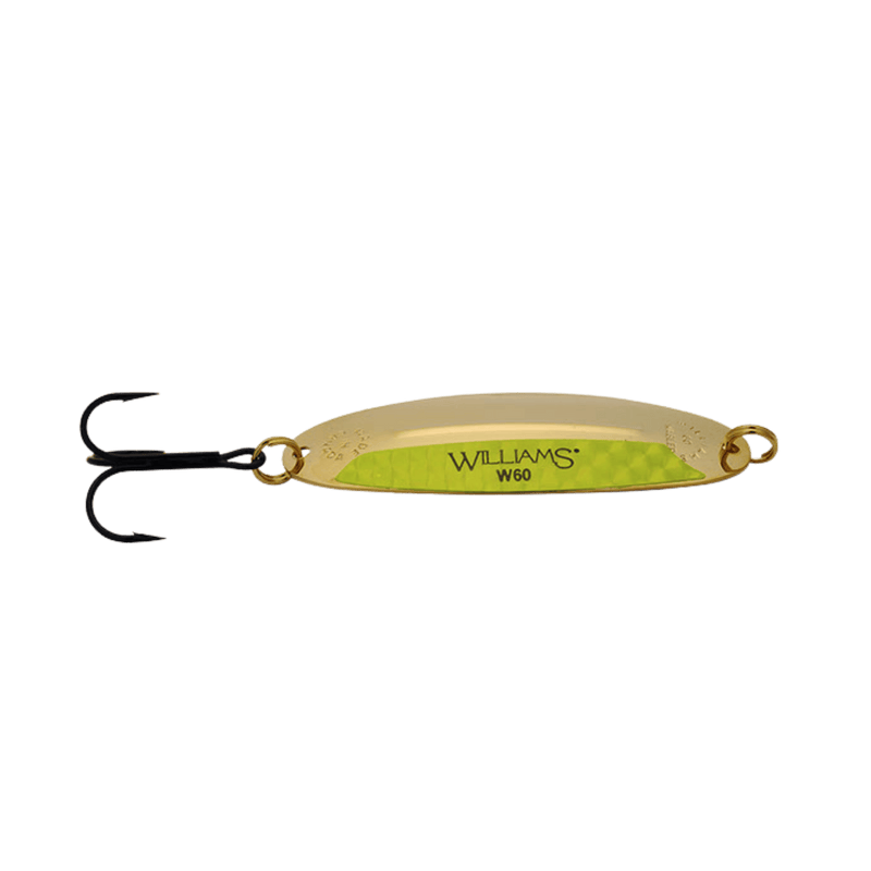 Load image into Gallery viewer, WILLIAMS CASTING SPOONS W50 / Gold &amp; Chartreuse Williams Wabler

