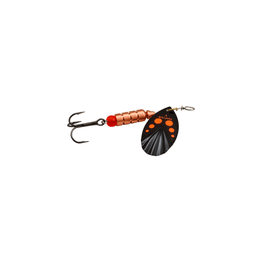 WILLIAMS SPINNERS 3 / Black/Orange Dots Williams Vortex Spinner