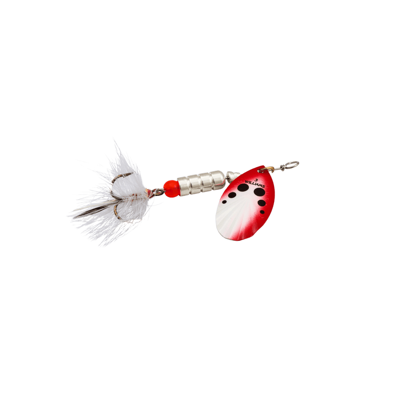 Load image into Gallery viewer, WILLIAMS SPINNERS 3 / Red/White Williams Vortex Dressed Spinner
