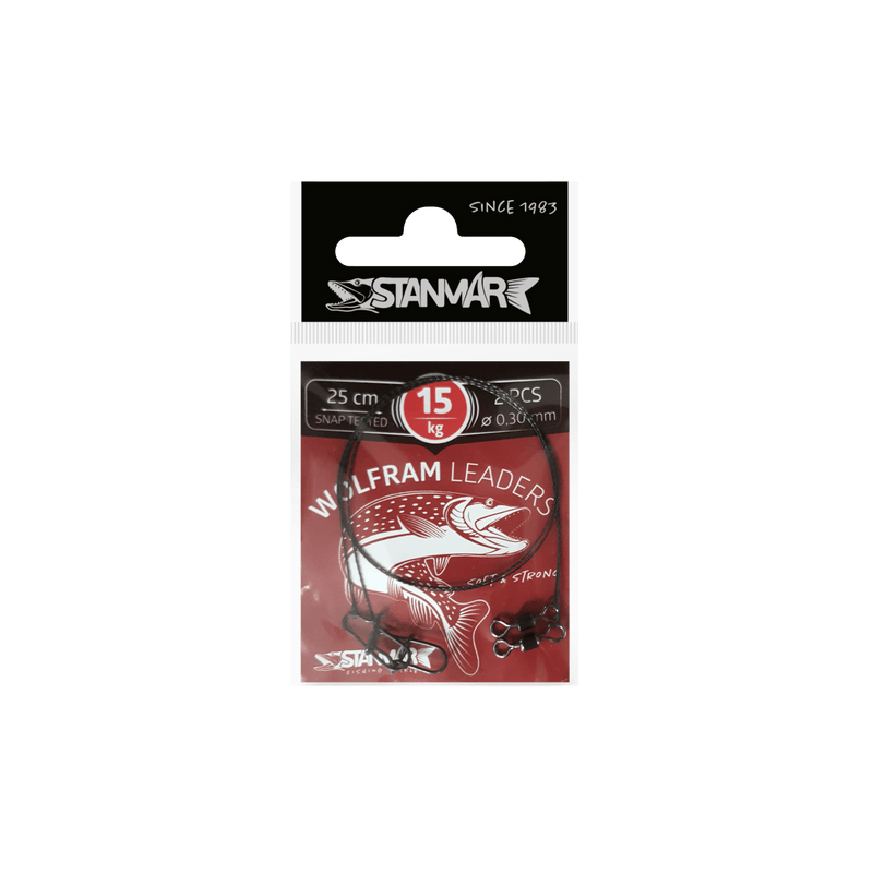 Load image into Gallery viewer, WOLFRAM TERMINAL TACKLE 25-15 Stanmar Wolfram Leaders
