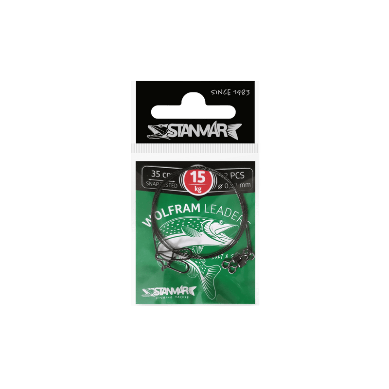 Load image into Gallery viewer, WOLFRAM TERMINAL TACKLE 35-15 Stanmar Wolfram Leaders

