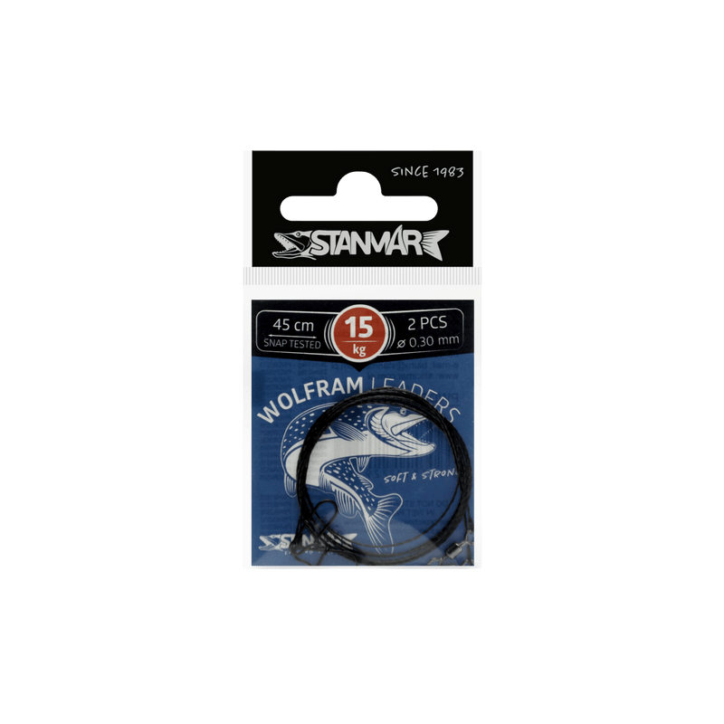 Load image into Gallery viewer, WOLFRAM TERMINAL TACKLE 45-15 Stanmar Wolfram Leaders
