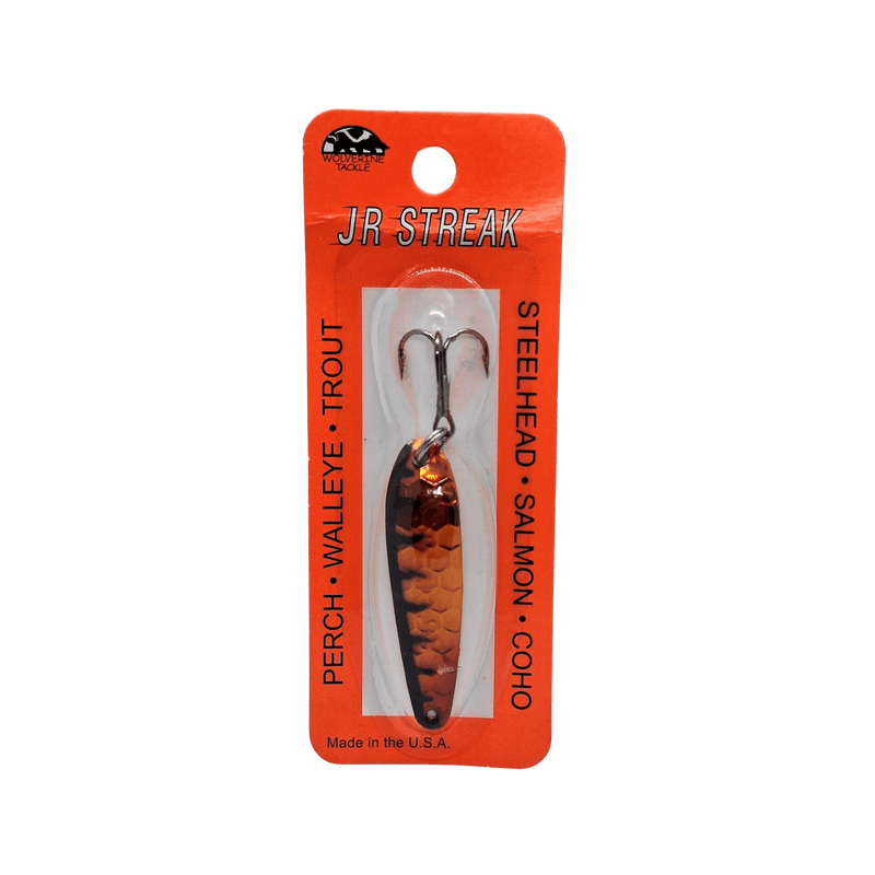 Load image into Gallery viewer, Wolverine Tackle JR Streak Spoon | Colour: BBQ Chicken | Fishing World
