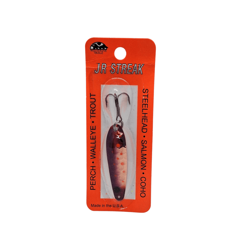 Load image into Gallery viewer, Wolverine Tackle JR Streak Spoon | Colour: Copper Purple Rain | Fishing World
