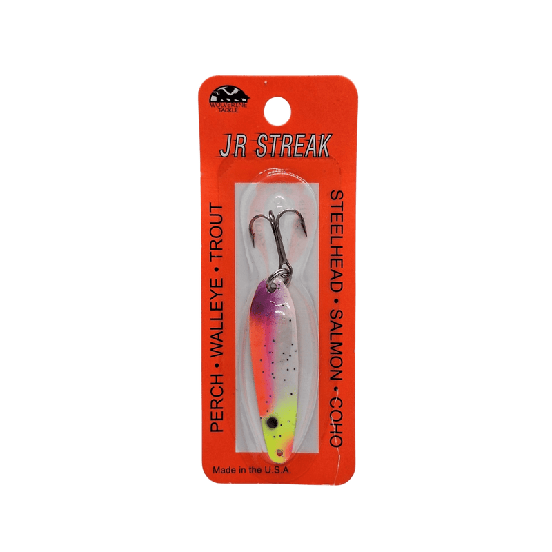 Load image into Gallery viewer, Wolverine Tackle JR Streak Spoon | Colour: Pink Panties | Fishing World
