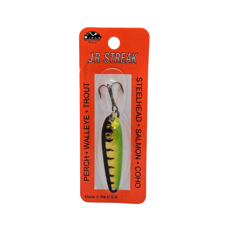 Load image into Gallery viewer, Wolverine Tackle JR Streak Spoon | Colour: Salmonella | Fishing World
