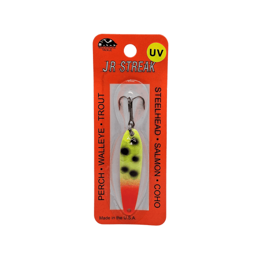 Wolverine Tackle JR Streak Spoon | Colour: Wood Pecker | Fishing World