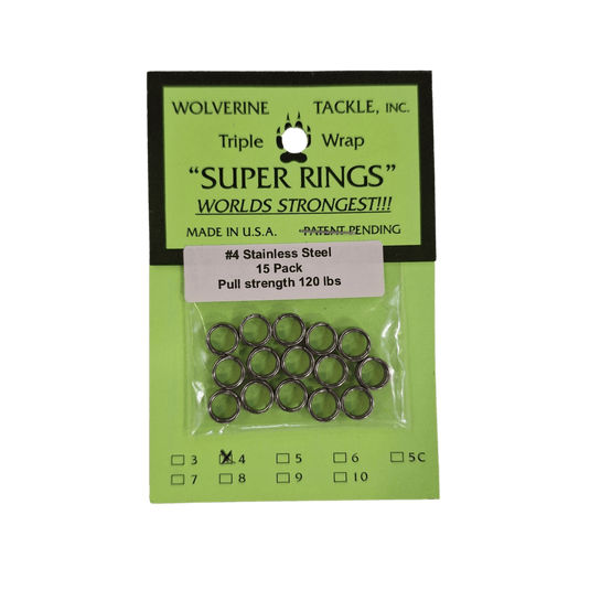 WOLVERINE TERMINAL TACKLE 4 / Stainless Steel Wolverine Tackle Super Rings