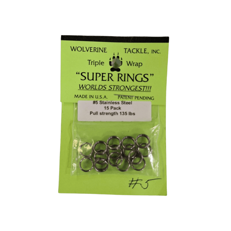 Load image into Gallery viewer, WOLVERINE TERMINAL TACKLE 5 / Stainless Steel Wolverine Tackle Super Rings
