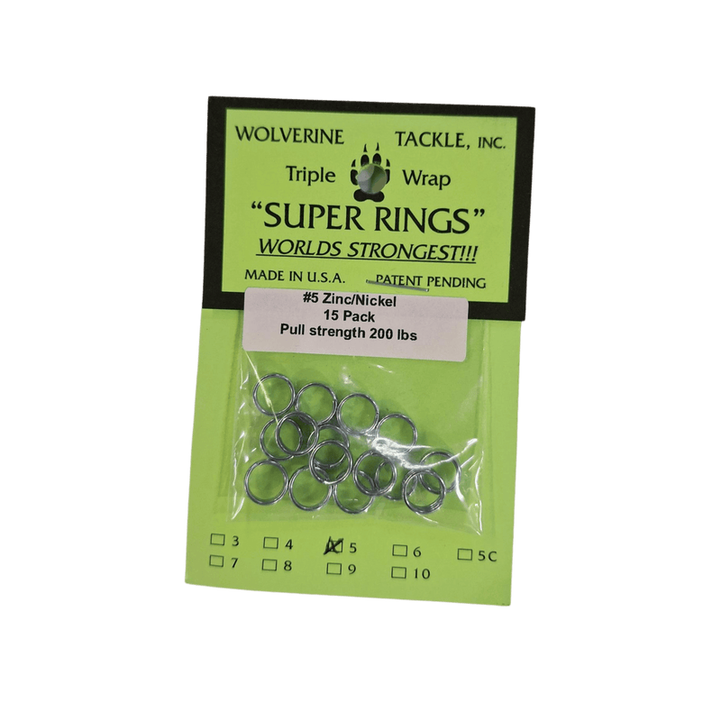 Load image into Gallery viewer, WOLVERINE TERMINAL TACKLE 5 / Zinc-Nickel Wolverine Tackle Super Rings
