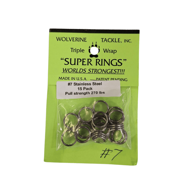 Load image into Gallery viewer, WOLVERINE TERMINAL TACKLE 7 / Stainless Steel Wolverine Tackle Super Rings
