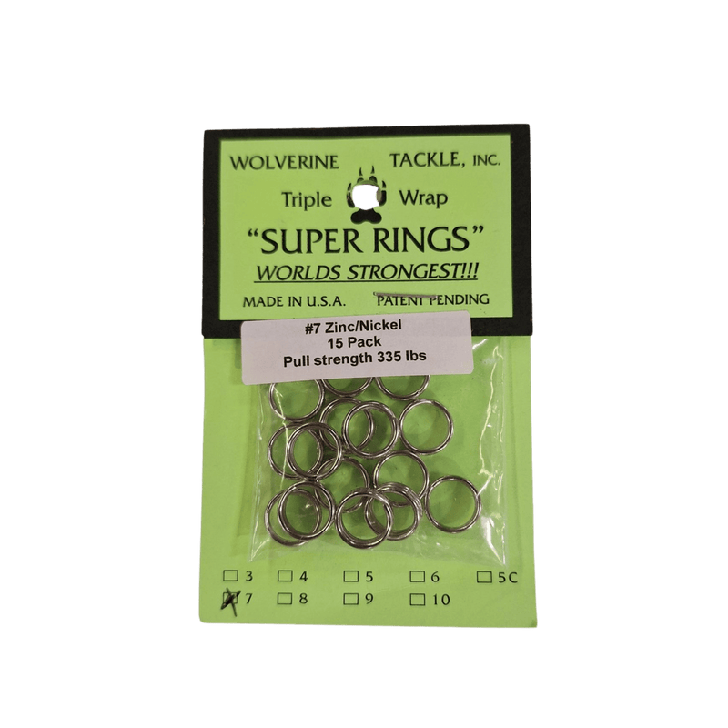 Load image into Gallery viewer, WOLVERINE TERMINAL TACKLE 7 / Zinc-Nickel Wolverine Tackle Super Rings
