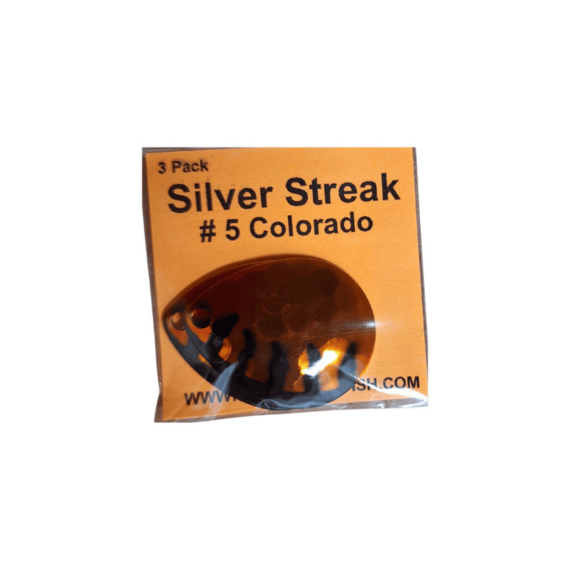 Load image into Gallery viewer, WOLVERINE WORM HARNESS BBQ Chicken Wolverine Tackle Silver Streak #5 Colorado Blade 3-pack
