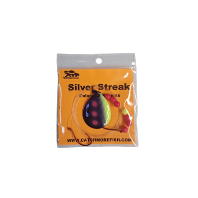 WOLVERINE WORM HARNESS Blueberry Muffin Wolverine Tackle Silver Streak Colorado Harness