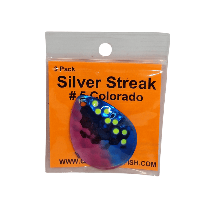 Load image into Gallery viewer, WOLVERINE WORM HARNESS CJ Special Wolverine Tackle Silver Streak #5 Colorado Blade 3-pack

