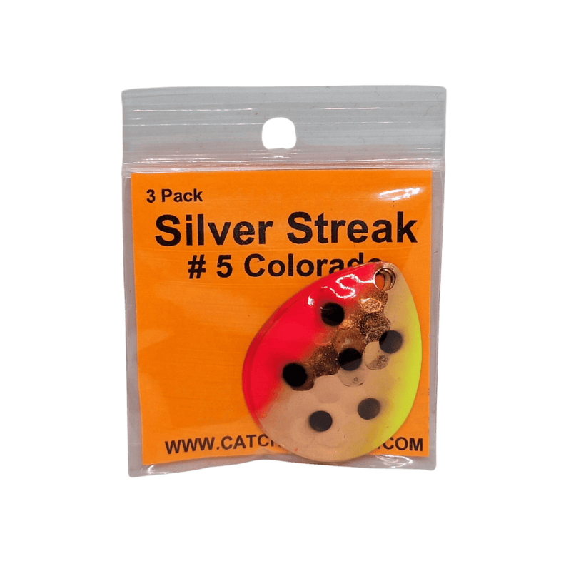 Load image into Gallery viewer, WOLVERINE WORM HARNESS Cop Ludington Melon Wolverine Tackle Silver Streak #5 Colorado Blade 3-pack
