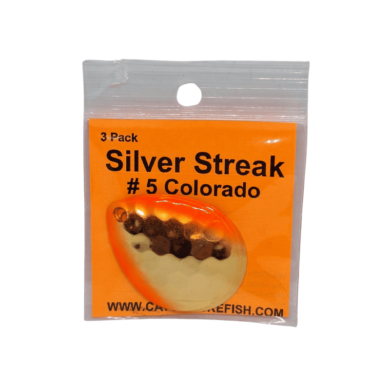 Load image into Gallery viewer, WOLVERINE WORM HARNESS Double Dutch Wolverine Tackle Silver Streak #5 Colorado Blade 3-pack
