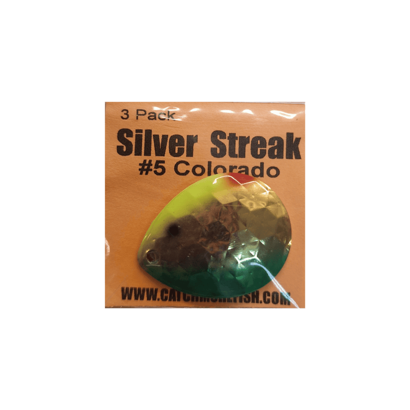 Load image into Gallery viewer, WOLVERINE WORM HARNESS Green Bubblegum Wolverine Tackle Silver Streak #5 Colorado Blade 3-pack
