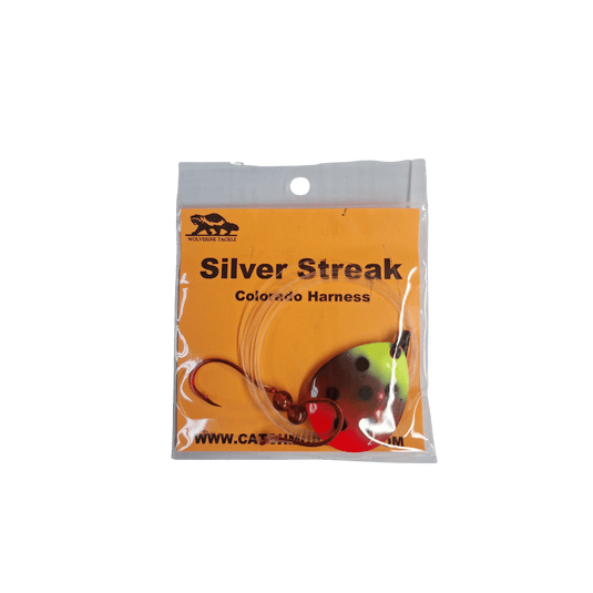 WOLVERINE WORM HARNESS Lady Bug Wolverine Tackle Silver Streak Colorado Harness