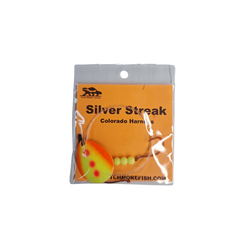 Load image into Gallery viewer, WOLVERINE WORM HARNESS Margarita Wolverine Tackle Silver Streak Colorado Harness
