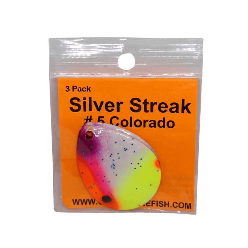 Load image into Gallery viewer, WOLVERINE WORM HARNESS Pink Panties Wolverine Tackle Silver Streak #5 Colorado Blade 3-pack
