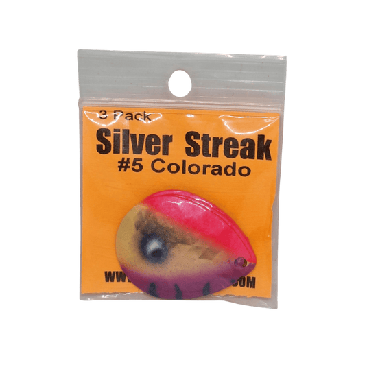 WOLVERINE WORM HARNESS Pink Tiger Wolverine Tackle Silver Streak