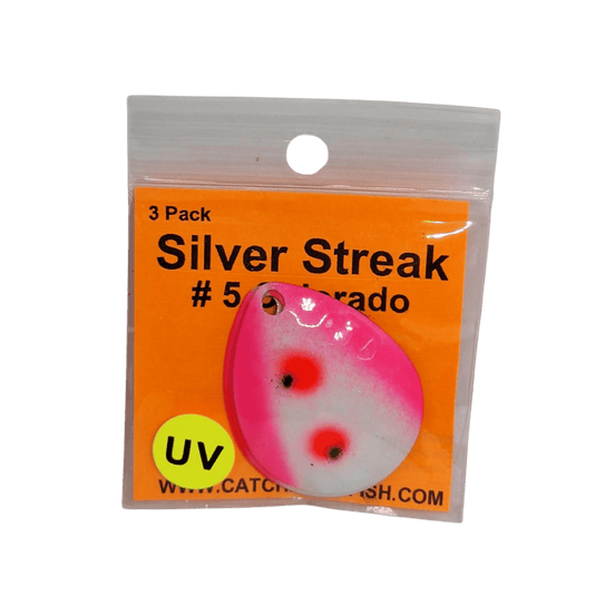 WOLVERINE WORM HARNESS UV Pink Egg Wolverine Tackle Silver Streak