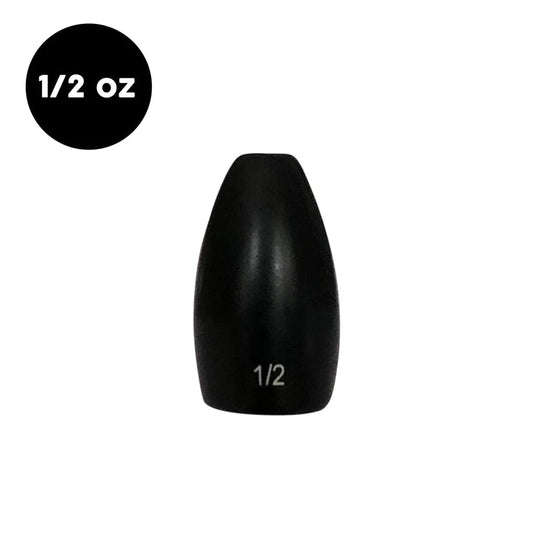 WOO TUNGSTEN WEIGHTS 1-2 / Black Woo Tungsten Flipping Weight