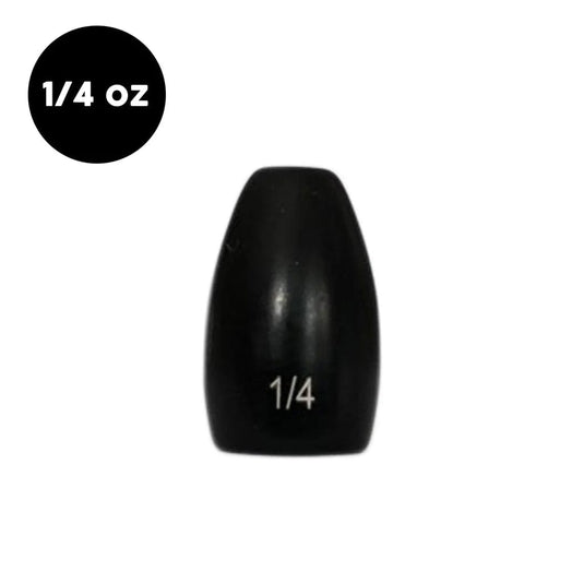 WOO TUNGSTEN WEIGHTS 1-4 / Black Woo Tungsten Flipping Weight