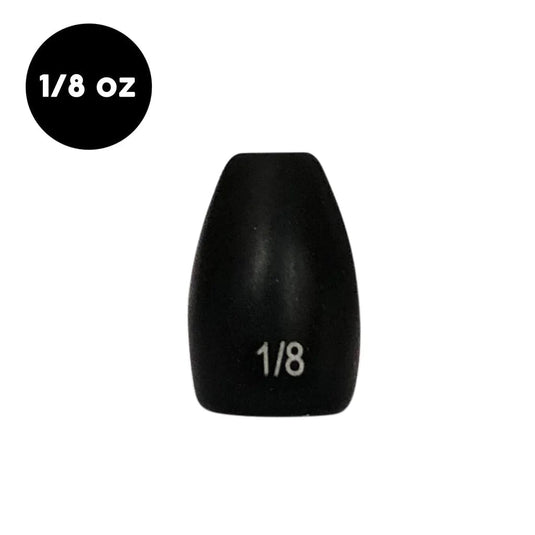 WOO TUNGSTEN WEIGHTS 1-8 / Black Woo Tungsten Flipping Weight