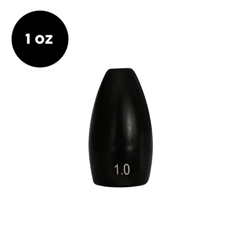 Load image into Gallery viewer, WOO TUNGSTEN WEIGHTS 1oz / Black Woo Tungsten Flipping Weight
