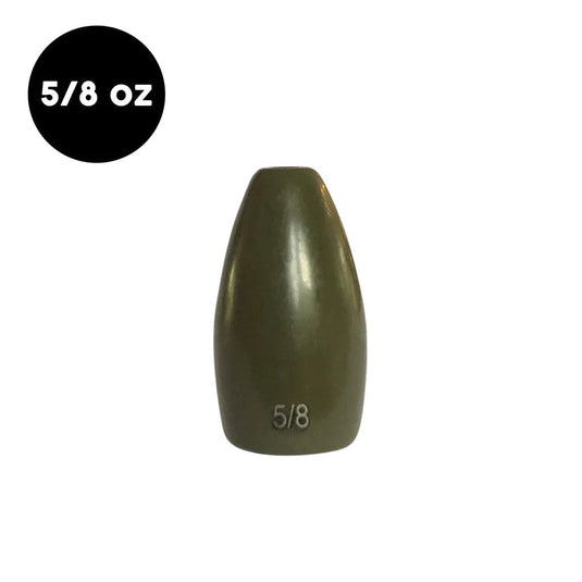 WOO TUNGSTEN WEIGHTS 5-8 / Green Pumpkin Woo Tungsten Flipping Weight