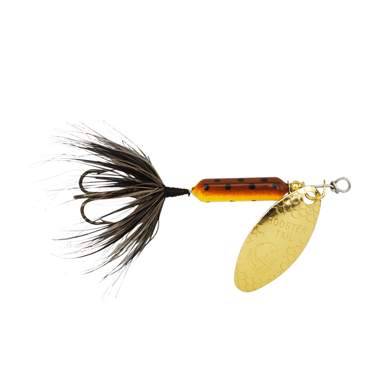 Load image into Gallery viewer, WORDENS SPINNERS 1-4 / Brown Trout Worden's Original Rooster Tail Treble Hook
