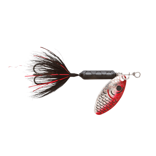WORDENS SPINNERS 1-4 / Tinsel Black Worden's Original Rooster Tail Treble Hook