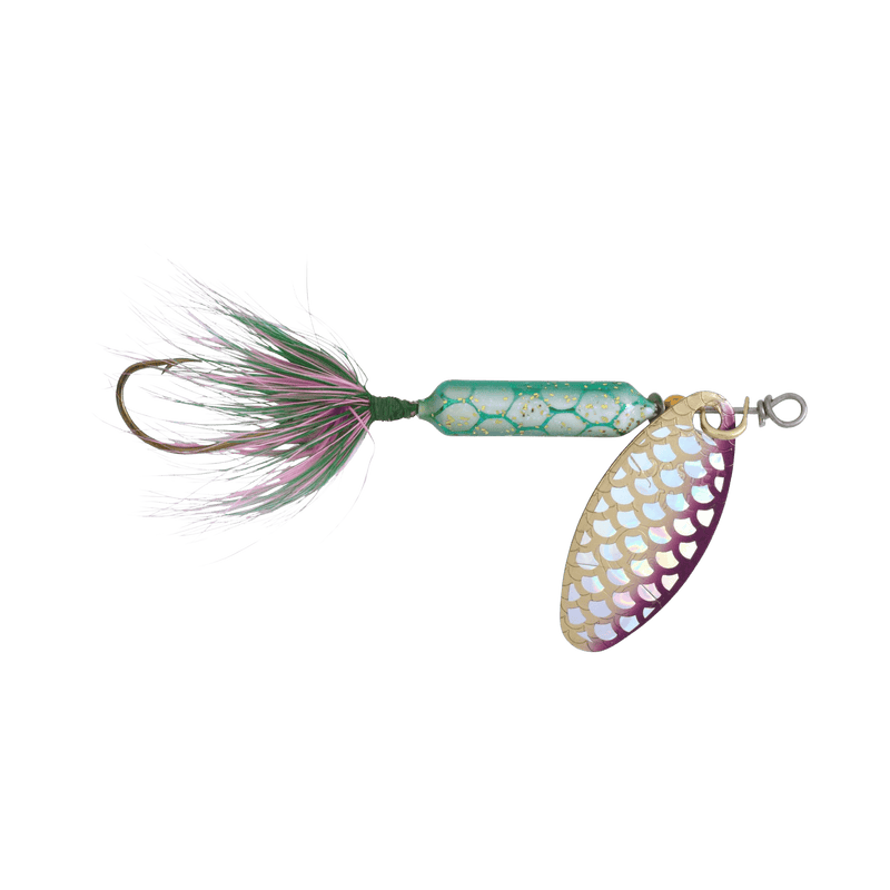 Load image into Gallery viewer, WORDENS SPINNERS 1-4oz / Strobe Rainbow Worden's Original Rooster Tail Single Hook
