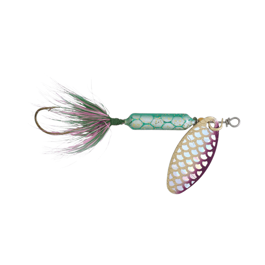 WORDENS SPINNERS 1-4oz / Strobe Rainbow Worden's Original Rooster Tail Single Hook