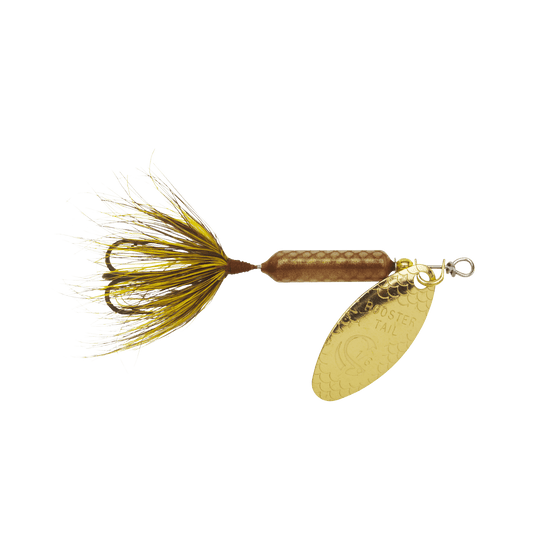 WORDENS SPINNERS 1-8 / Grasshopper Worden's Original Rooster Tail Treble Hook
