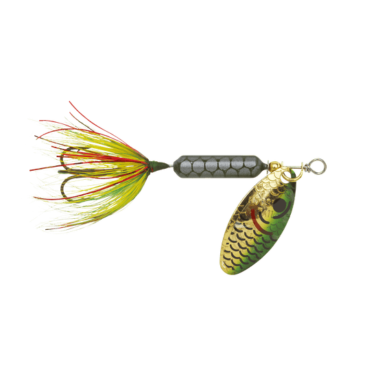 WORDENS SPINNERS 1-8 / Tinsel Green Worden's Original Rooster Tail Treble Hook