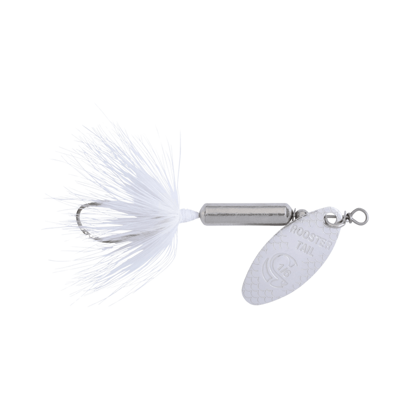 Load image into Gallery viewer, WORDENS SPINNERS 1-8oz / Chrome White Worden's Original Rooster Tail Single Hook

