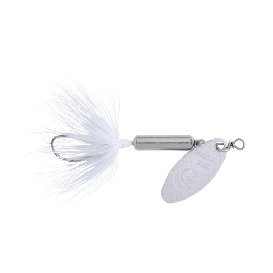 WORDENS SPINNERS 1-8oz / Chrome White Worden's Original Rooster Tail Single Hook