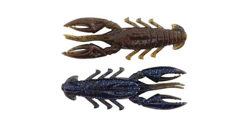 Load image into Gallery viewer, X ZONE NED RIG 2.5&quot; / Black Blue Green Pumpkin X Zone Scented Stealth Craw
