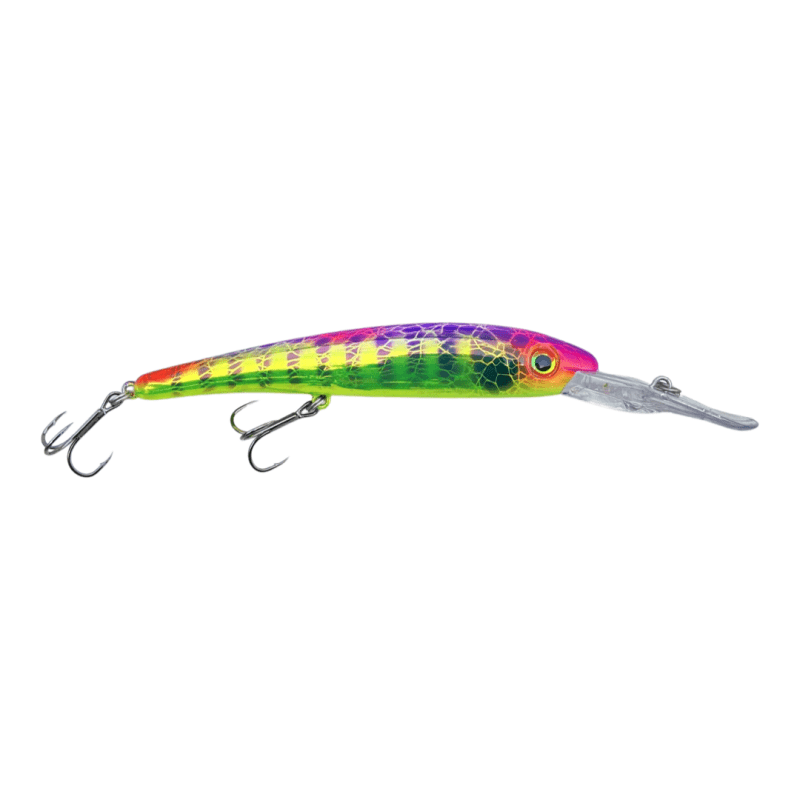 Load image into Gallery viewer, YAYELE-FISH HOOLIGAN Purple Chartreuse Yaleye-Fish Lures Hooligan Deep Diver
