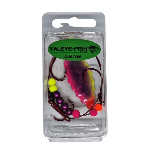 YAYELE-FISH WORM HARNESS May Flower Yaleye-Fish Willow Blade Worm Harness