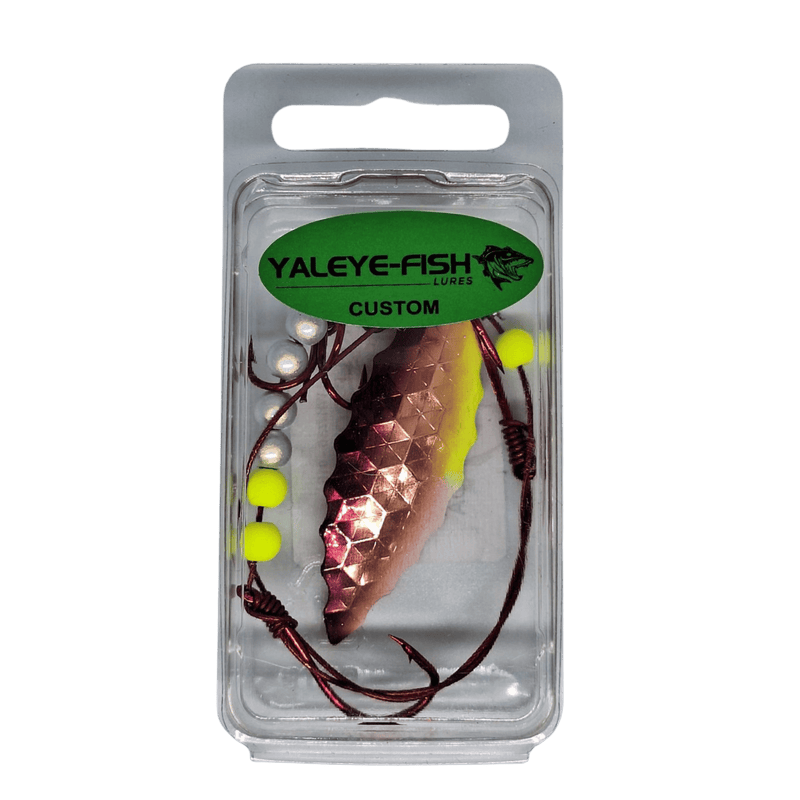 Load image into Gallery viewer, YAYELE-FISH WORM HARNESS Purple Rootbeer Yaleye-Fish Willow Blade Worm Harness
